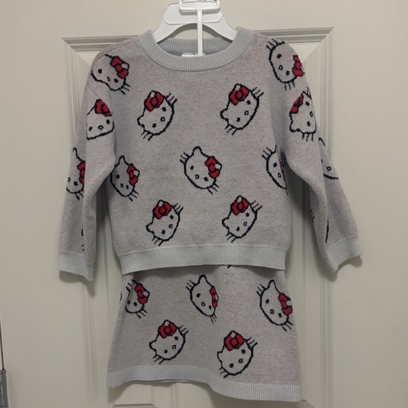 Hello Kitty Other - HELLO KITTY TODDLER GIRLS 2 PIECE SWEATER + SKIRT SET SIZE: 2t NWT